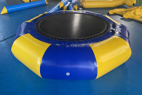 Inflatable Water Trampoline Inflatable Jumping Bed Floating Round Inflatable Water Jumper Bounce Equipment