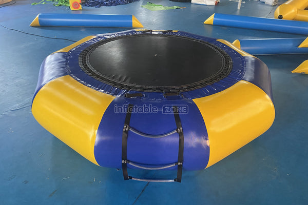 Inflatable Water Trampoline Inflatable Jumping Bed Floating Round Inflatable Water Jumper Bounce Equipment