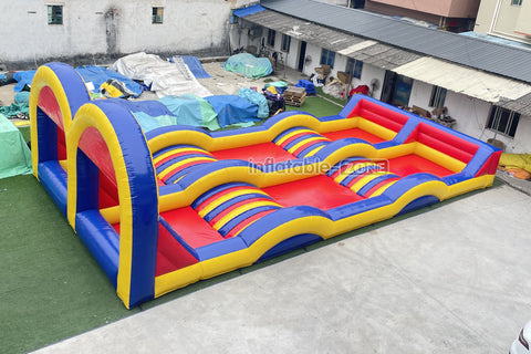 Fun Inflatable Zorb Ball Race Track Rolling Hill Great Commercial Inflatable Ramp For Zorbing Game