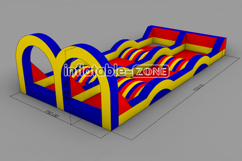 Inflatable-Zone Design Inflatable Zorbing Ramp With Race Track For Zorb Ball Interactive Fun Activities