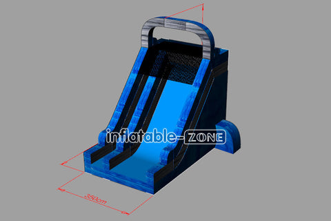 Inflatable-Zone Design Commercial Outdoor Blue Marble Single Lane Large Inflatable Slide