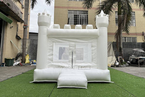Mini White Bouncy Castle Jumping Party Best Inflatable Bounce House For Kids Birthday