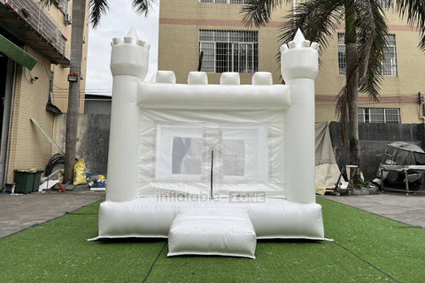 Mini White Bouncy Castle Jumping Party Best Inflatable Bounce House For Kids Birthday