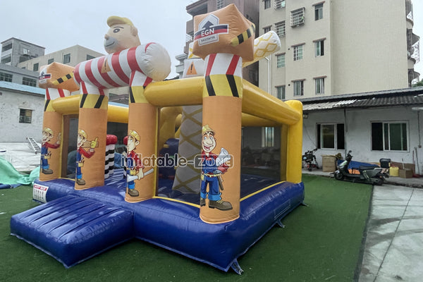 Outdoor Bouncy Castle Playground Mini Worker Jump N Fun Inflatables Bouncer House Party