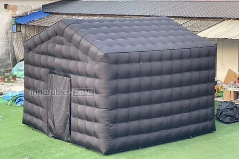 Outdoor Inflatable Nightclub Tent Commercial Black Backyard Blow Up Club Inflatable Party Cube Disco Bar Tent