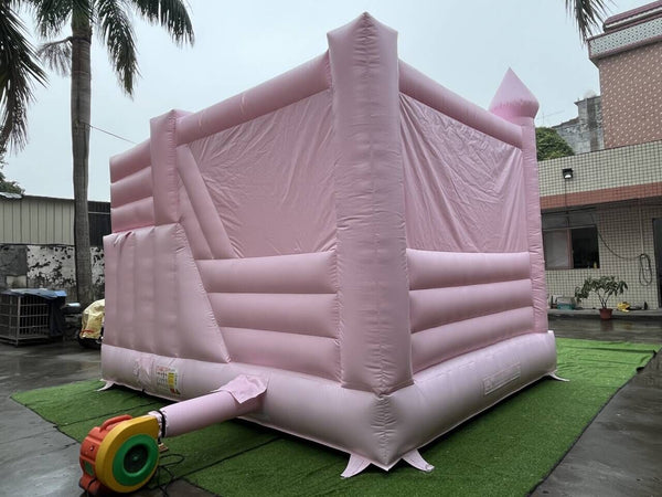 Commercial Pink Bouncy Castle With Slide Combo Wedding Inflatable Jumper Bounce House Play Near Me
