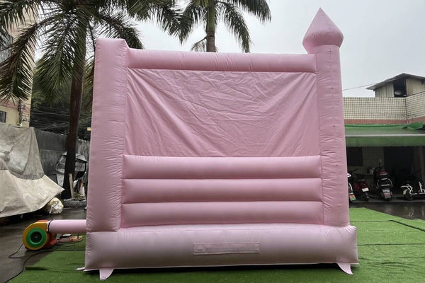 Commercial Pink Bouncy Castle With Slide Combo Wedding Inflatable Jumper Bounce House Play Near Me