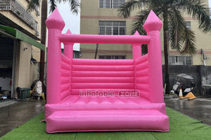 Pink Wedding Inflatable Bouncy Castle Backyard Bounce House For Outdoor Jumping Castle