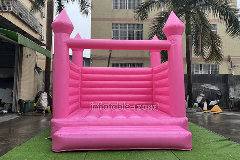 Pink Wedding Inflatable Bouncy Castle Backyard Bounce House For Outdoor Jumping Castle