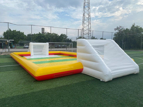 Inflatable Football Arena Pitch, Inflatable Soccer Arena Field With Abstacle