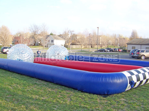 Inflatable Zorb Ball Track, Inflatable Race Track For Grass Zorb Ball