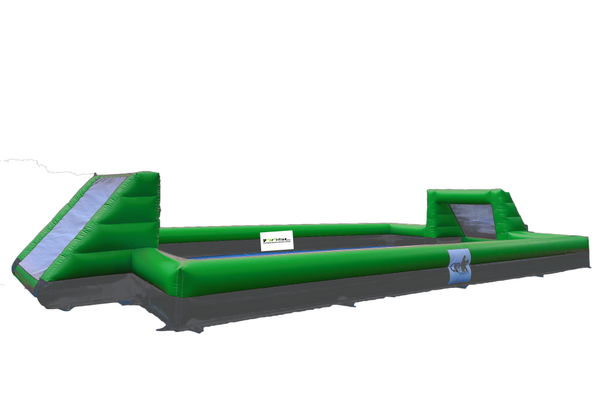 18x9m inflatable soccer arena with blower and logos to Cesar