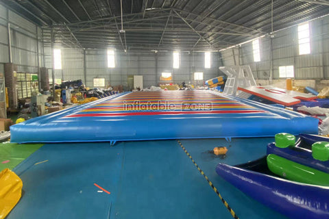 Giant Rainbow Inflatable Jump Pad Funny Inflatable Jumping Mat Inflatable Bounce Board Party Game