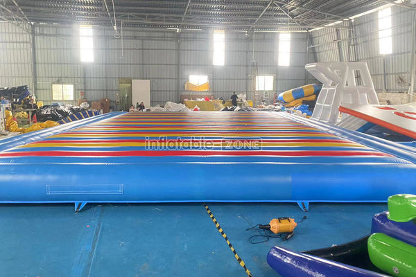 Giant Rainbow Inflatable Jump Pad Funny Inflatable Jumping Mat Inflatable Bounce Board Party Game