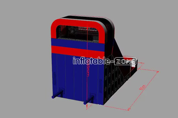 Inflatable-Zone Design Eagle And American Flag Waterslide Splash Single Lane Water Slide Inflatable Pool