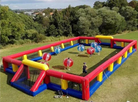 Free shipping by express for 65ftx33ft soccer arena with blower