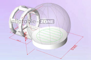 Inflatable-Zone Design Inflatable Clear Dome Bubble Tent Outdoor Transparent Inflatable Bubble Tent For Camping