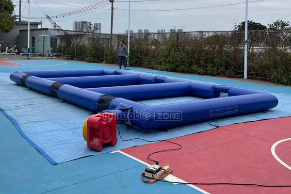 Outdoor Sports Game Triple Inflatable Panna Soccer Field Small Inflatable Football Pitch