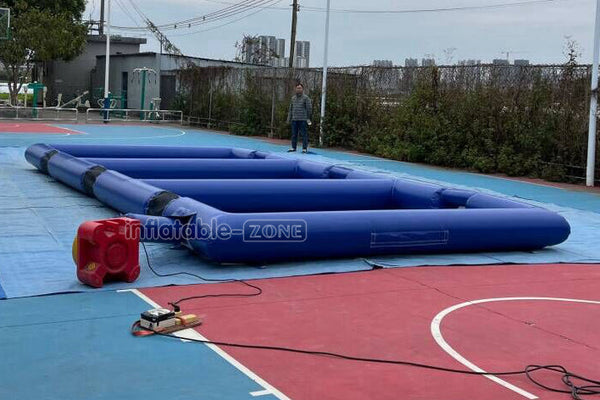 Outdoor Sports Game Triple Inflatable Panna Soccer Field Small Inflatable Football Pitch