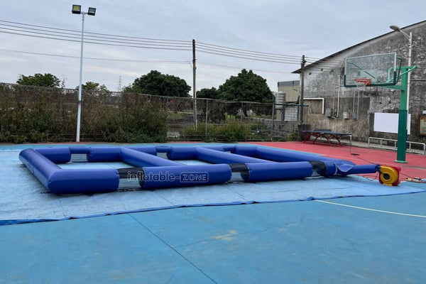 Outdoor Sports Game Triple Inflatable Panna Soccer Field Small Inflatable Football Pitch