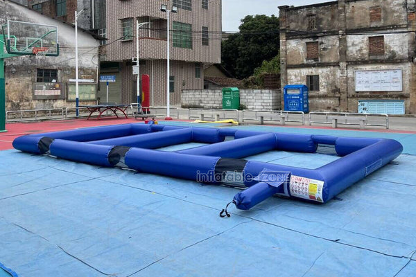 Outdoor Sports Game Triple Inflatable Panna Soccer Field Small Inflatable Football Pitch