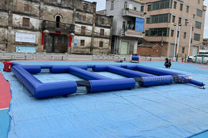 Outdoor Sports Game Triple Inflatable Panna Soccer Field Small Inflatable Football Pitch