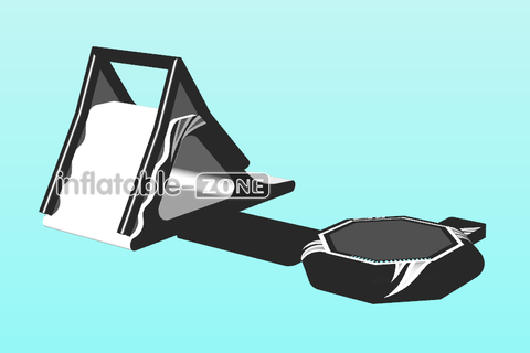 Inflatable-Zone Design Commercial Play Challenge Game Inflatable Water Park Trampoline Combo Floating Water Slide