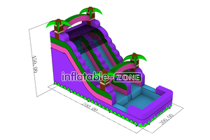 Inflatable-Zone Design Commercial Inflatable Wet Dry Slide Water Jumping Castle Water Slide Inflatable Pool
