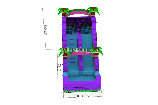 Inflatable-Zone Design Commercial Inflatable Wet Dry Slide Water Jumping Castle Water Slide Inflatable Pool