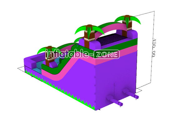 Inflatable-Zone Design Commercial Inflatable Wet Dry Slide Water Jumping Castle Water Slide Inflatable Pool