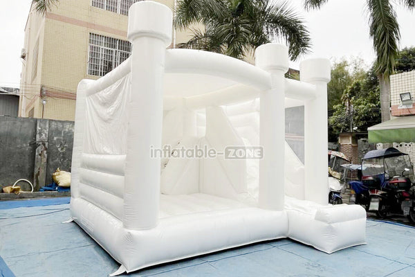 Inflatable Wedding Bounce House Combo Commercial Jumper White Bouncy Castle With Slide For Parties Near Me