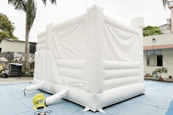 Inflatable Wedding Bounce House Combo Commercial Jumper White Bouncy Castle With Slide For Parties Near Me