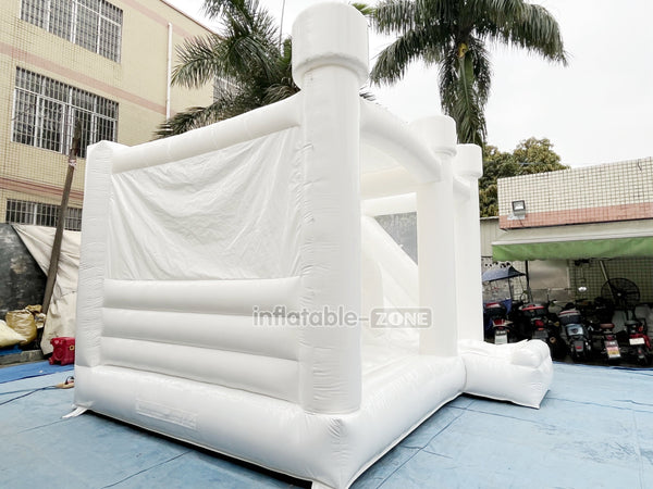 Inflatable Wedding Bounce House Combo Commercial Jumper White Bouncy Castle With Slide For Parties Near Me