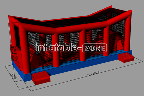 Inflatable-Zone Design Fun Inflatable Wiped out Big Ball Jump Game Wipeout Obstacle Course