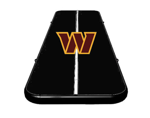 17ft x 80in x 8in Black Air Tumbling Track with Logo and Air pump