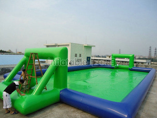 Inflatable Football Soccer Field,Inflatable Soap Football Field,Door Close To Door Giant Inflatable Soccer Pitch