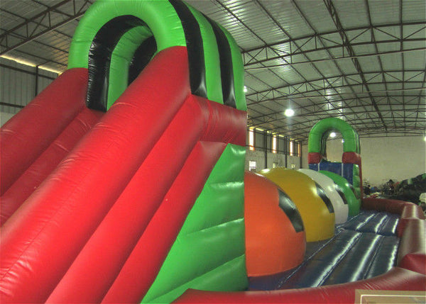 Big Ball Inflatable Sports Games Football Childrens Bouncy Castle 17 X 6.3 X 4.3m