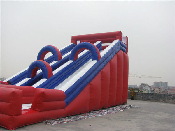 Musement Park Giant Inflatable Water Slide For Rent Fire Resistance