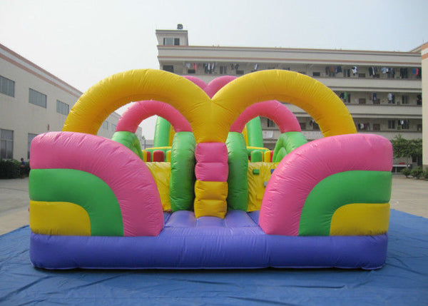 Colourful Big Bounce House 16 X 7 X 5.6m , Outdoor Games Bounce House For Fun