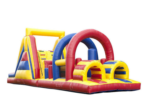 Outdoor Games Obstacle Course Jump House , Moon Bouncy Obstacle Course Rental