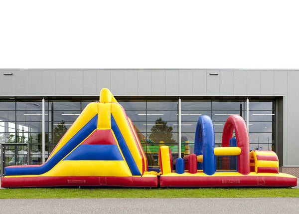 Outdoor Games Obstacle Course Jump House , Moon Bouncy Obstacle Course Rental