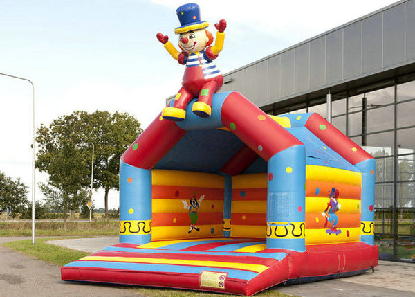 Clown Commercial Grade Bounce House , Funny Cartoon Toddler Bouncy Castle