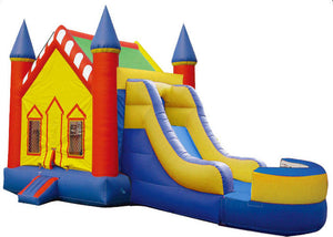 Big Party Bright Inflatable Bouncer Combo Blow Up Fun House  0.55mm PVC Tarpaulin