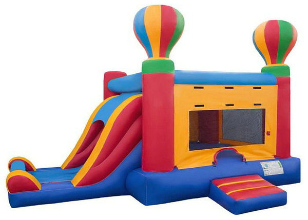 Attractive Colorful Inflatable Bouncer Combo Happy Hop Jumping Castle 0.55mm Plato PVC Tarpaulin