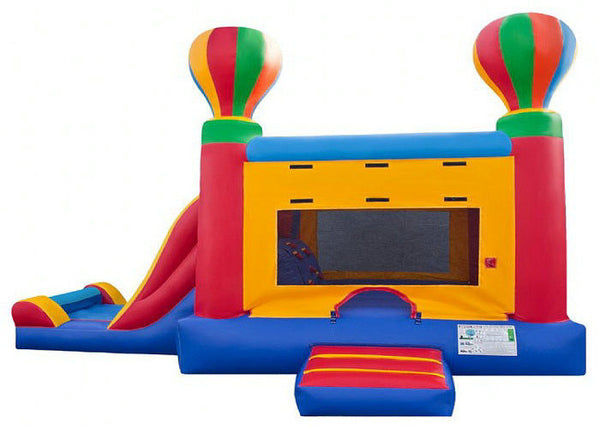 Attractive Colorful Inflatable Bouncer Combo Happy Hop Jumping Castle 0.55mm Plato PVC Tarpaulin