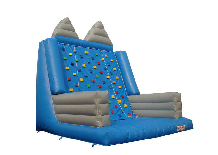 Backyard Fun Inflatable Rock Climbing Wall Blue And Gray For Outdoor Activities