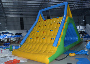 Commercial Inflatable Floating Freefall Water Slide Toy Logo Customized