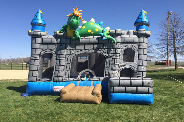Colorful Inflatable Bouncer Combo With Slide For Garden Commercial Events