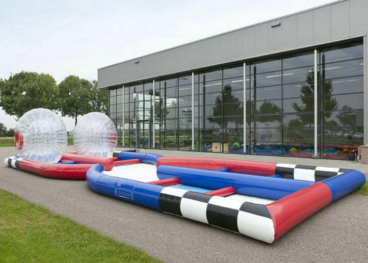 Custom Inflatable Sports Games , 0.55mm PVC Tarpaulin Inflatable Zorb Ball Track