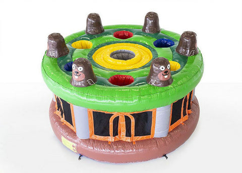0.55mm PVC Inflatable Sports Games / Whack A Mole Game With Hammer For Kids